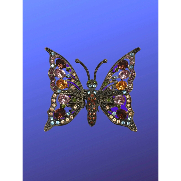 HEIDI DAUS Monarch Butterfly Pin Brooch, Signed, RETIRED, NWOB - Picture 3 of 7